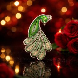 Брош Паун - Премиум